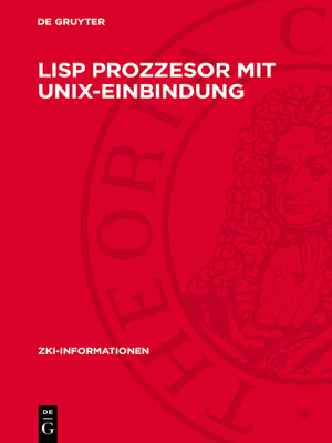 cover image of Lisp Prozzesor mit Unix-Einbindung